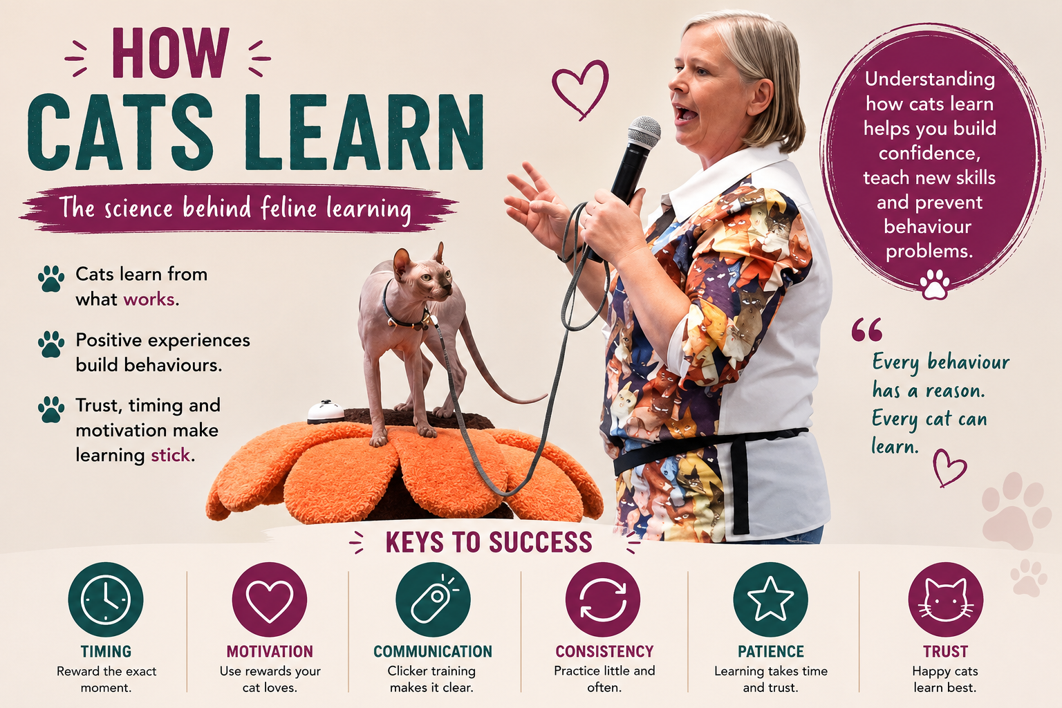 Born Bold Cats in action showing how cats learn