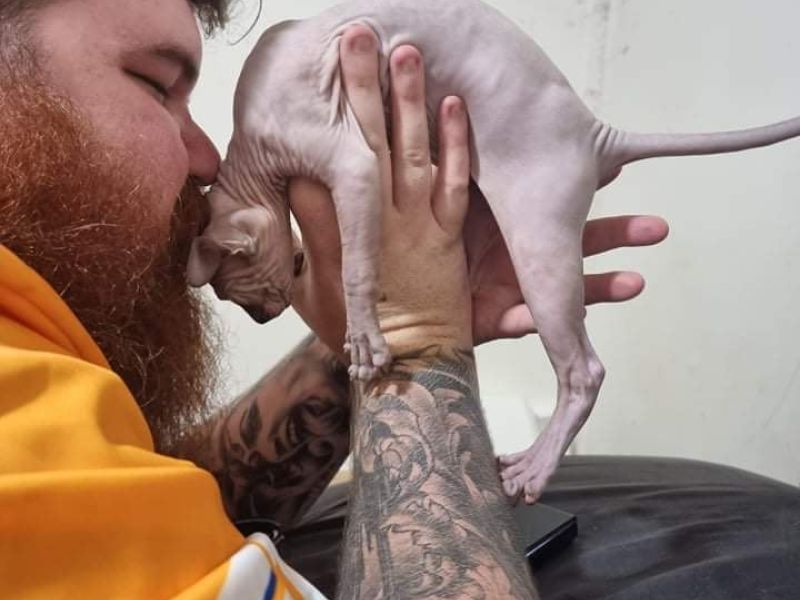 Being loved in his new home in Queensland